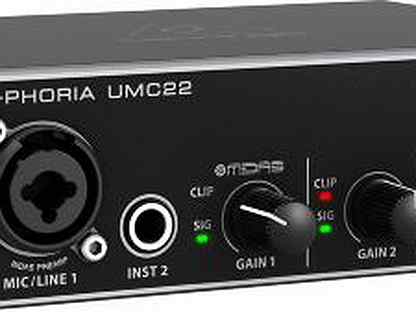 Внешняя звуковая карта behringer u phoria umc22