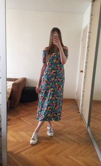 Платье летнее в цветок цветочное цветы