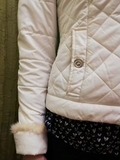 Куртка женская зимняя пуховик белый М