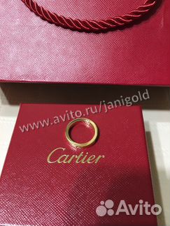 Золотое кольцо Картиер лов Cartier love