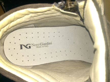 Кожаные кеды nero giardini (NG) оригинал
