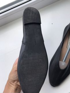 Тапочки кожаные zara