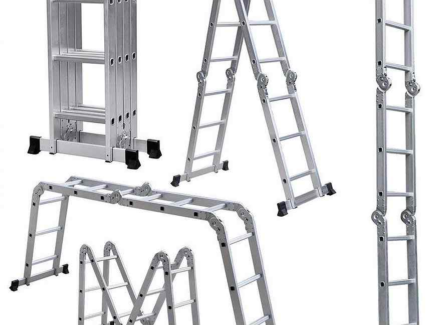 Лестница - трансформер ufuk м 4*4 (размеры: 1,27/2,23/4,56 м) макс. Олимп четырёхсекционная лестница-трансформер 4х4 2320404a. Лестница-трансформер эйфель классик 2*4+2*5. 5 м. Лестница-трансформер 4-х секционная 8 ступеней (2,38/4,24/8,93) wg607-920a.
