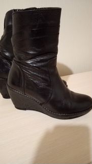 Сапоги кожаные 35,5 - 36