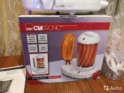 Новый хот-дог мейкер + яйцеварка Clatronic HDM3420