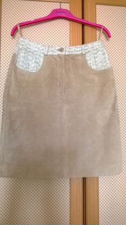 Юбка из натуральной замши