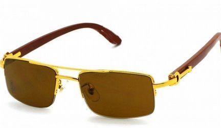 Очки Cartier Bl-wood / c-з очки мед оправы Luxor