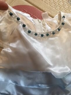 Платье нарядное голубое для девочки