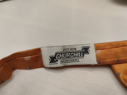 Шелковая оранжевая бабочка (галстук)