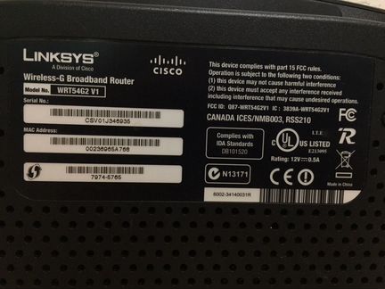 Роутер Cisco linksys