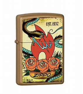 Новая Оригинальная Зажигалка Zippo Tattoo 24043