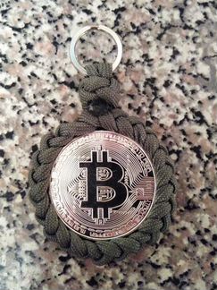Оригинальный подарок - bitcoin подвеска брелок
