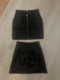 Юбка экокожа