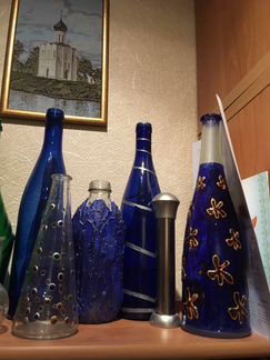 Бутылки для декора