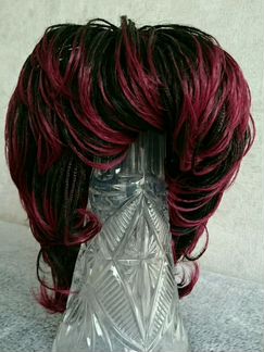 Парик Elegant Hair Япония каштан/бордо с косичками