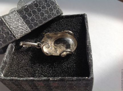 Золотой волосатик в серебре 925 пробы