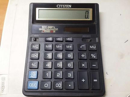 Калькулятор citizen SDC-888 T