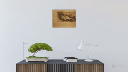 44 Работа по фото неизв. фотохудожника 39х30см