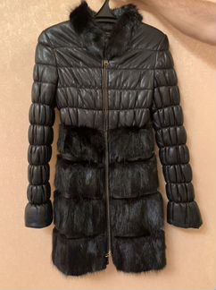 Куртка кожаная женская зимняя