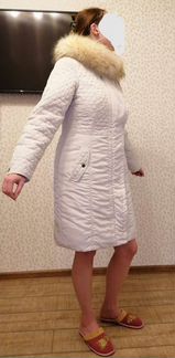Пуховик 50 р натуральный мех