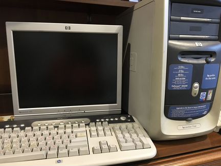 HP системный блок + монитор + клавиатура +