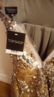 Платье с пайетками Top Shop