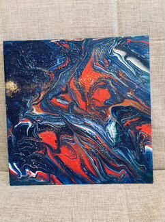 Картина в стиле флюид арт