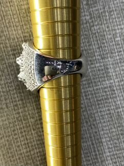 Кольцо с бриллиантом 4,5 карат изумруд 9,6 карат