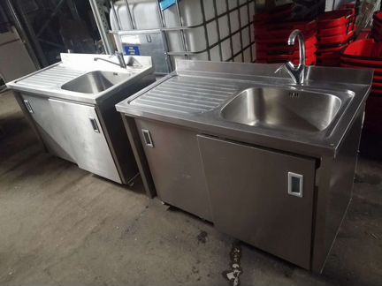 Стол с мойкой купэ размер 1200/600