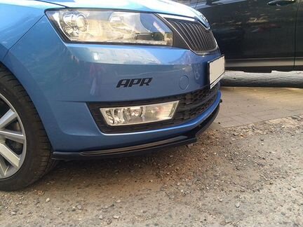 Сплиттер бампера Skoda Rapid