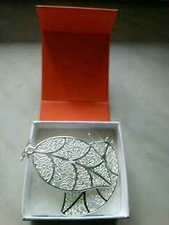 Серебряные сережки в этническом стил