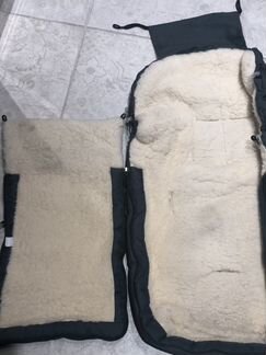 Меховой конверт в коляску