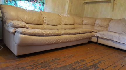 Элитный кожаный раскладной диван Natuzzi Италия