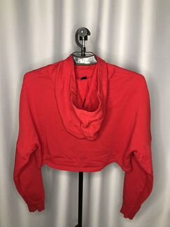 Худи H&M красное укороченное