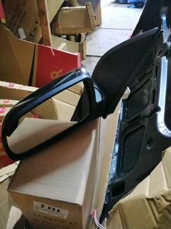 Зеркало левое Chevrolet Aveo Т-250 чёрный металлик