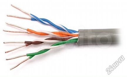 UTP 5E кабель провод витая пара Медь (метражом)
