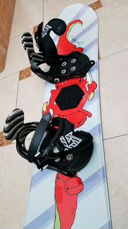 Сноуборд, крепления и шлем