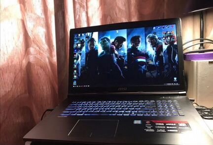 Супер игровой ноутбук в коробке Msi gp62 I7 7700hq