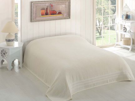 Покрывало-простыня Raina Цвет: Кремовый (200х220 см)