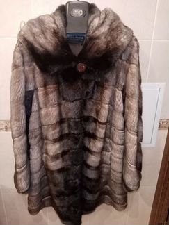 Шуба норковая,с капюшоном