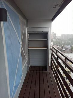 Шкаф ролетный для хранения на балкон,паркинг, дачу