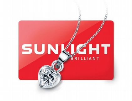 Подвеска сердце sunlight