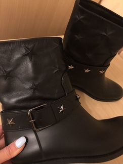 Итальянские Сапоги -Кожа - каучук