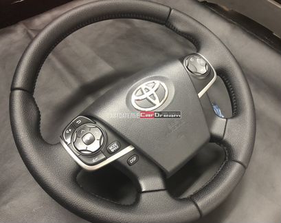 Кожаный руль новый Toyota Camry V50
