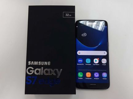Телефон Samsung S7 Edge Black Onyx