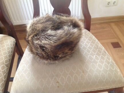 Новая енотовая шапка