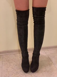 Stuart Weitzman ботфорты (замша)