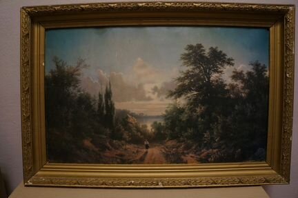 Картина-репродукция художественная в раме СССР