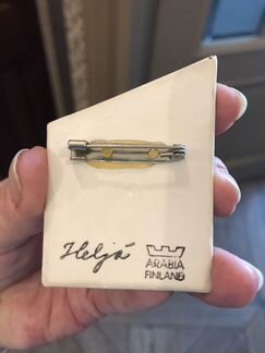 Коллекционная авторская керамическая брошь