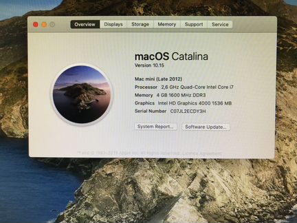 Mac Mini i7 2,6 ггц (Late 2012 BTO/CTO) М-921
